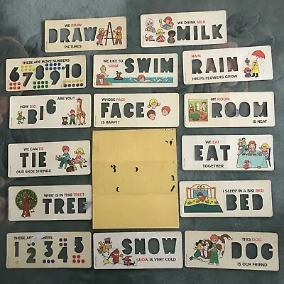 Vintage Paper Stencils For Younger Children! Set Of 15 - & Sheet Of 3/4  Letters • $14.99