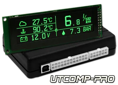 Utcomp-pro - Fuel Meter Mpg Gauge Voltmeter Car Thermometer Trip Computer • $202