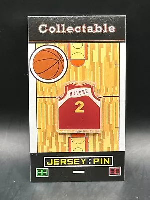 Atlanta Hawks Moses Malone Jersey Lapel Pin-Classic  RETRO Collectable-HOF 2001 • $10.80