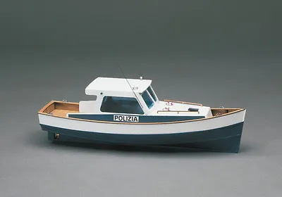 Mantua Police Boat Motor Launch 1:35 Scale Wood Ship Kit • £53.94