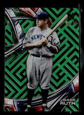 2016 High Tek Green 3/99 Jersey # 1/1 Babe Ruth Yankees • $8.53