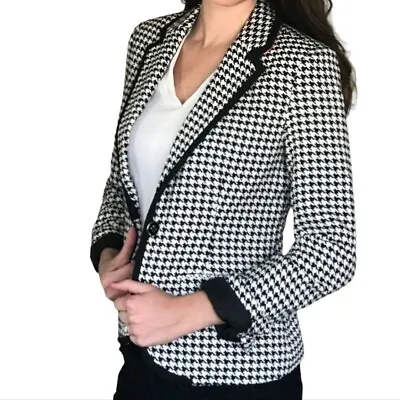 Merona Hounds Tooth Single Breasted Blazer Size 4 • $28