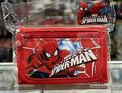 MARVEL Ultimate Spider-Man Children Boy's Tri Fold Wallet - RED • $9.95