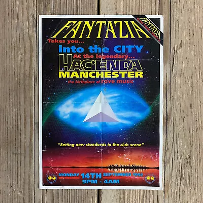 Fantazia Rave Flyer. Hacienda Manchester. Monday 14th September 1992. • £175