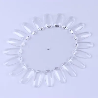 Wheel Clear Nail Art Artificial False Nail Tips Display Practice  Tool • $1.86