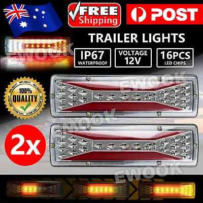 $16.95 • Buy 2x LED Trailer Lights Tail Lamp Stop Brake Dynamic Indicator 12V Taillight Lamp