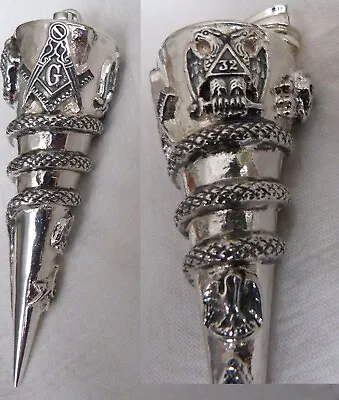 Masonic Pendant Silver 925  Skull Bone Memento Mori • $190