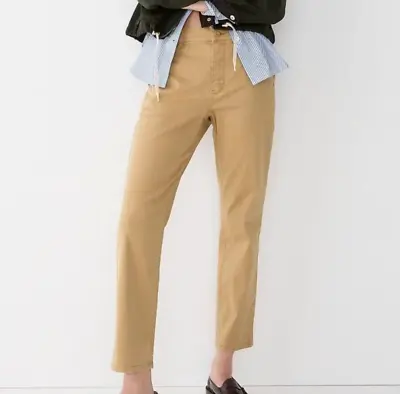 J Crew Chino Pants Size 28 Khaki Tan Womens Cropped Pockets • $23.99