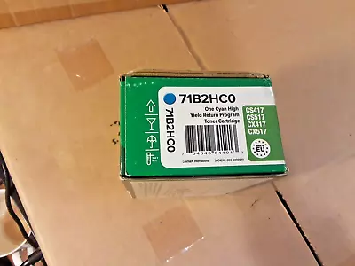 Lexmark 71B2HC0 - Cyan High Capacity Return Programme Toner Cartridge Boxed • £89