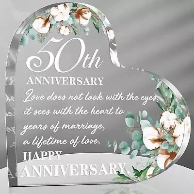 50th Anniversary Decoration Wedding Gift For Her 50th Marriage Gifts For Anni... • $10.30