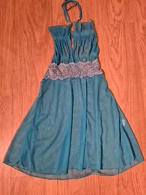 Pretty Turquoise Negligee Size 8 • £0.99