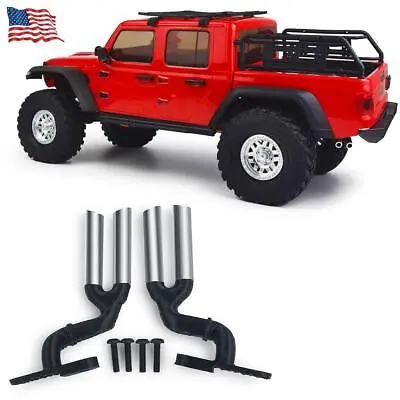 1 Set Exhaust Pipe For 1/10 Scale RC Crawler Axial SCX10 III AXI03006 Truck Car • $16.91