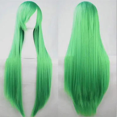 New Sexy 80cm Long Straight Wigs Halloween Cosplay Costume Anime Hair Full Wig • $14.99