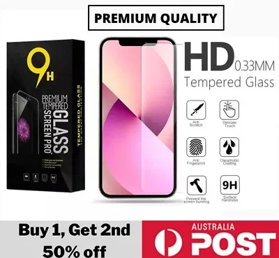 $3.75 • Buy ✨9H Tempered Glass Screen Protector✔ IPhone 14 13 12 11 Pro XS Max XR 8 Plus✨