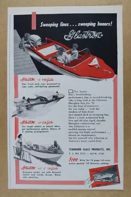 1959 Glastron Fireflite Seaflite & Skiflite Boats Vintage Print Ad • $9.99