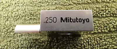 Nice Vintage Mitutoyo 0.250 Half Round Square Gage Block • $99