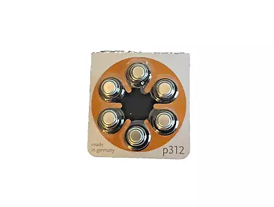 Power One Size P312 Hearing Aid Batteries Zinc Air 6 Piece Pack • $3.87