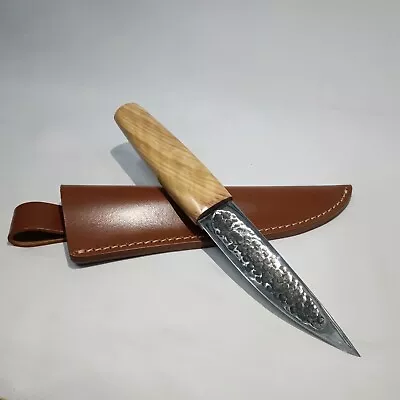 Handmade Yakutian Knife Yakut Knife Variation Forged Carbon Steel Blade • $135.95