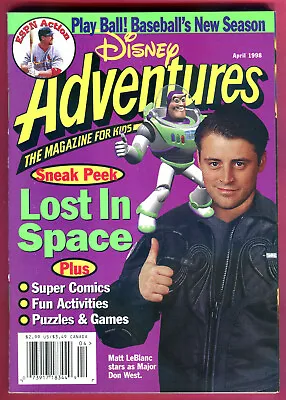 Disney Adventures Magazine-apr/1998-matt Leblanc/friends/joey/buzz Lightyear • $12.99