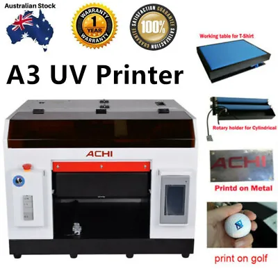 $4050 • Buy A3 UV Printer 3D Flatable Printer &1390 Printed Head For Cylindrical AU STOCK