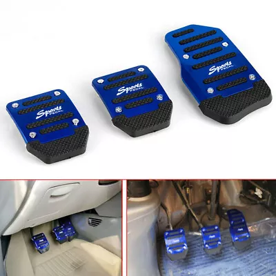 1 Set Blue Universal Non-Slip Pedals Pad Cover Car Interior Decor Accessories • £6.95