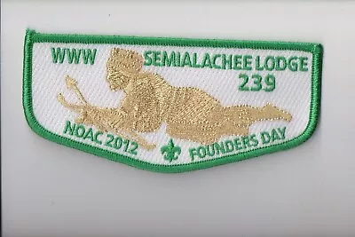 Lodge 239 Semialachee 2012 NOAC Founders Day OA Flap (C) (AL) • $6