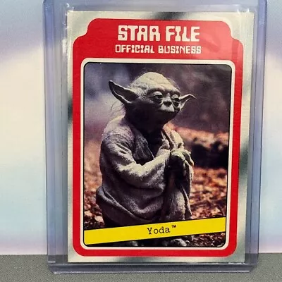 1980 Topps STAR WARS Empire Strikes Back Star File: Yoda #9 • $7