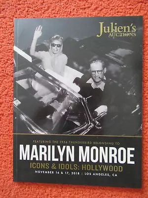 Julien's Auctions Marilyn Monroe's '56 THUNDERBIRD CATALOG 11/18 BEST PRICE EBAY • $199.99