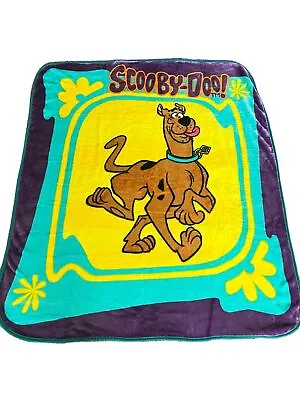 £227.16 • Buy Rare Vintage Scooby-Doo Fleece Throw Blanket Cartoon Network 50 X 60 Yellow Teal