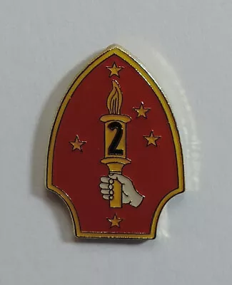 UNITED STATES MARINE CORPS- 2nd MARINE DIVISION LAPEL PIN • $9.95