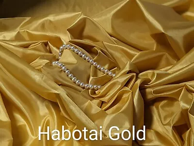 $3.97 • Buy Silk Habotai Lining Gold 60  Wide By Yard , Blouse, Scarves, Lingerie.