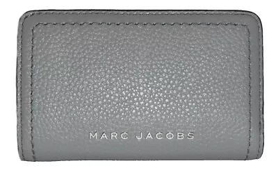 MARC JACOBS   Rock Grey Leather Bifold Zip Wallet  NWT • $70