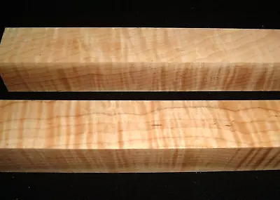 (2) 1-7/8x1-7/8x12 Curly Tiger Maple Turning Wood Blank Squares Lathe 5877n • $39