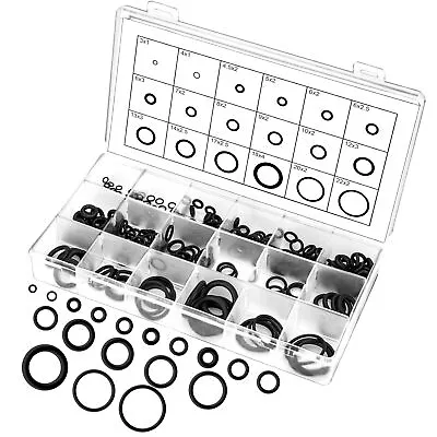 225Pcs Air Conditioning O Ring Assortment Kit Black Air Con 18 Sizes Oring Gas • $9.99