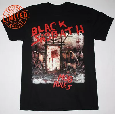 Vtg Mob Rules Tour 1981 Black Sabbath Shirt Classic Black Unisex S-4XL KH2947 • $8.95