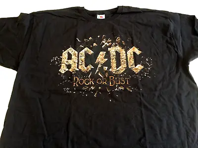 AC/DC World Tour 2015 T SHIRT Large Mens New • £6.99
