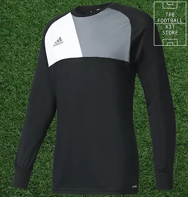 Adidas Assita Goalkeeper Shirt Youth - Black GK Padded Jersey - All Sizes • £22.99