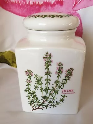 Maxwell & Williams Ceramic Thyme Design 7  / 18cm Storage Jar With Lid • £5.99