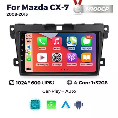 Carplay For Mazda CX7 2008-2015 Android 12 Car Stereo Radio GPS Navi BT FM WiFi • $144.99