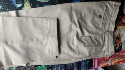 £15 • Buy Mens Chino Turn Up Trousers Rockabilly 1940s  Retro Style Jive Swing 42w 32