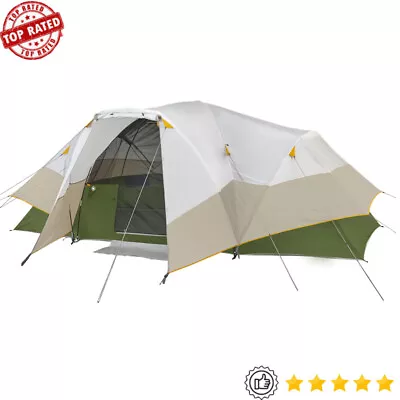 E-Port Dome Tent 8-Person 2 Room Hybrid Full Fly Folding Ventilation Storage • $85.50
