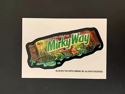 2012 Topps Wacky Packages Halloween Smokin' Joe Murky Way Postcard Artist Bio • $9.99
