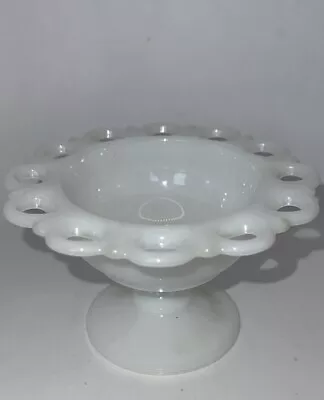 Vintage Old Colony Milk Glass Lace Pedestal Bowls 5” Wide • $7