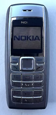 Vintage Original Nokia 1600 Mobile Phone Retro Light Gray Silver Tested Clean • $15