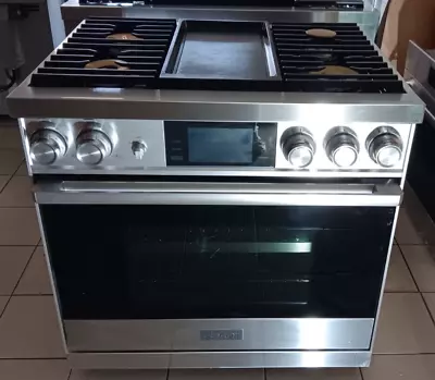 Dacor Stainless Steel DOP36M94DLS 36  Freestanding Professional Dual Fuel Range • $6000