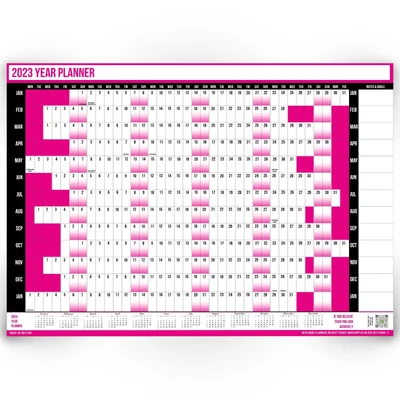 £2.99 • Buy 2023 A1-A2 Size Full Year Wall Planner Jan-Dec Calendar Home Office Work