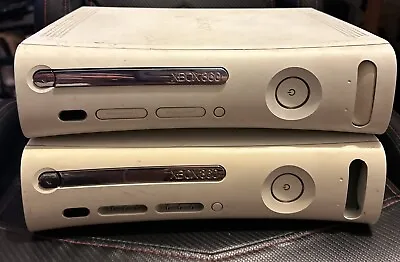 Microsoft Xbox 360 Lot Of 2 Xenon RROD Consoles FOR PARTS OR REPAIR (Sam/Hit DD) • $16.99