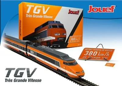 $727.43 • Buy Jouef HJ2412 SNCF TGV Sud-Est Record Mondial 26.2.1981 4 Car EMU V HO