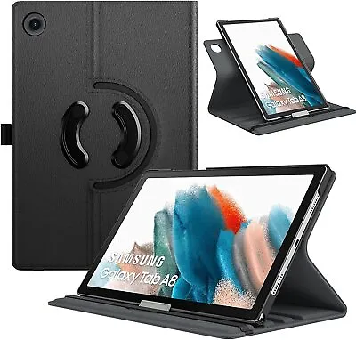 For Samsung Galaxy Tab A8 10.5 X200 X205 2021 Leather Flip Case Tablet Cover • £6.95