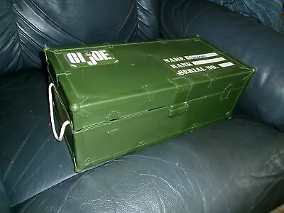 Vintage GI Joe Army Footlocker Storage Box With Rope Handles USED 1997 • $5.99